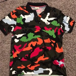 Moncler camo polo
